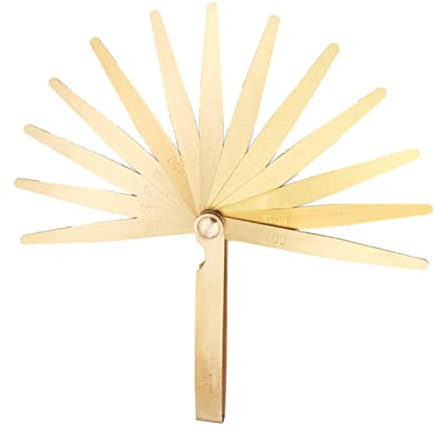 ROYJJ Feeler-Gauge Candela Gauge-Filler Gauge-Valve Sonde Metric-Spessore Set Sonde Spessimetro Strumenti per candele Calibro di precisione in ottone