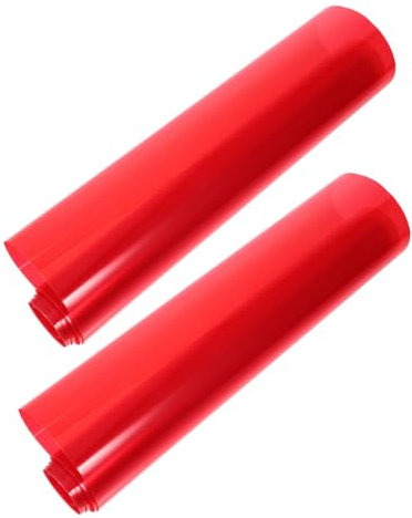 MAGICLULU 2 Stück Auto Tönungsfolie Rot Selbstklebende Schutzfolie für Nebelscheinwerfer und Rücklichter Lagige Folie für Verbesserten Lichtdurchlass und