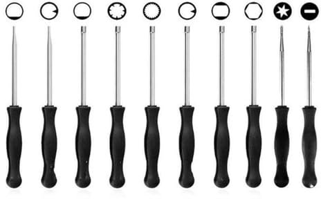 AOIUU Outils de réglage de carburateur, lot de 10/6 tournevis multi-têtes, accessoires de réparation automobile et moto for tronçonneuse(10PCS)