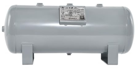 Tanque de compresor de aire industrial, depósito de alta presión para varias aplicaciones, recipiente de gas duradero con accesorios esenciales