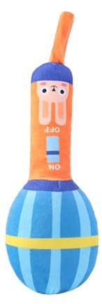 Puppy Chew Toys - Microphone shape filled with sound cute for indoor and outdoor use, flexible pet teeth clean, relaxing