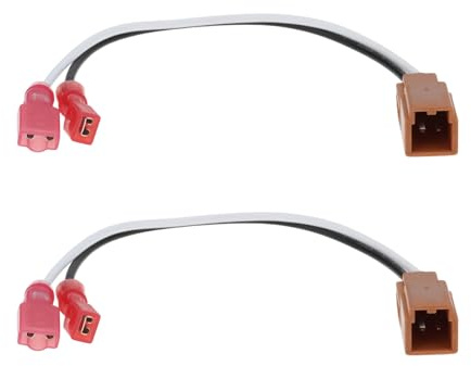 EMSea 2Pcs 2pin Car Speaker Wiring Harness Connector Compatible with Nissan Skyline R33 R34 Micra K11