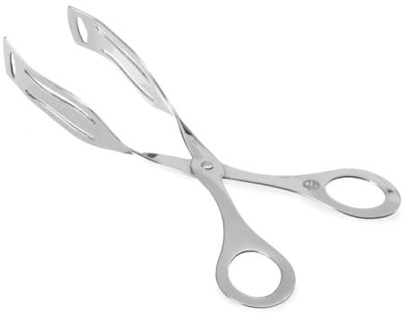 HENDI Gebäckzange, Muschelförmig, Geschirrspülmaschinengeeignet, Servierzange, Tortenzange, Küchenzange, 220mm, Edelstahl