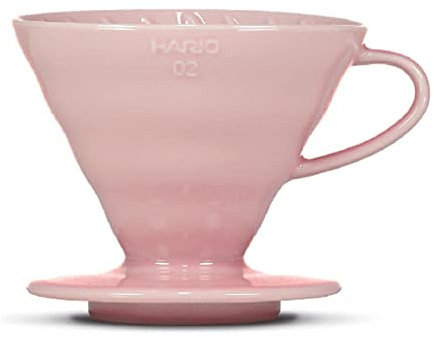 Kaffeefilter/Handfilter V60 aus Porzellan Größe 02 Pink von HARIO