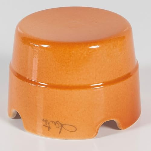 FANTON Scatola di derivazione in ceramica Ø 80 mm colore Terracotta vintage per impianti stile retrò cassetta rotonda in porcellana 84033TC