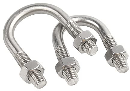 Runxingfu M8 M10 M12 Edelstahl U-Bolzen für Rohr Klemme Befestigung Rohr Clip Fest Schnalle Hardware Marine Boot Deck Sanitär