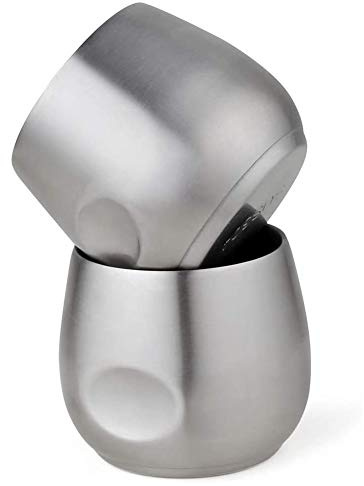 marian Tazas de Café Expreso de Acero Inoxidable 2 Uds, Vaso PequeñO Irrompible Aislamiento de Doble Pared de 150 Ml para Fiestas de Picnic Al Libre