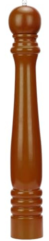 FYDRCC Molinillo de pimienta de madera de roble grande de 50,8 cm con núcleo de acero inoxidable, molinillo de pimienta manual, color marrón