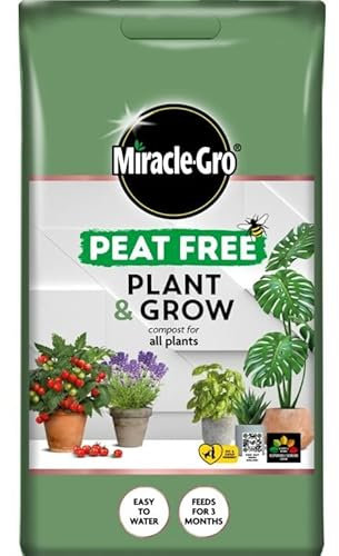 Miracle-Gro Peat Free Plant & Grow Compost - 10L