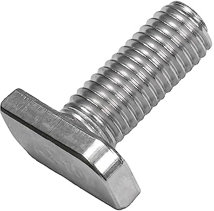 SCREW REBEL Hammerkopfschrauben Edelstahl A2-70, M10 x 20-25 Stück für Photovoltaik und Solar, TYP 28/15