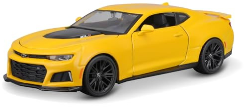 Maisto Chevrolet Camaro ZL1 (2017): Modellauto im Maßstab 1:24, Türen beweglich, gelb (531512Y)
