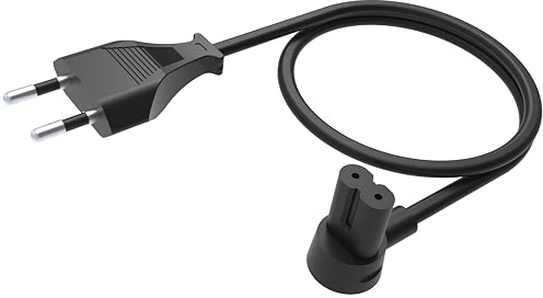 Flexson Strömkabel för Sonos ERA 100 och 300, RAY, ARC, SUB (GEN 3), SUB-Mini, AMP, Beam, Play Base, PLAY5 (GEN 2) - svart - 35 cm