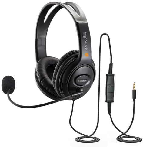 eartec office Headset for Yealink SIP-T33P T33G IP Phone HD Sound Light Weight Noise Cancelling Mic Double Ear - EAR308D QD002A
