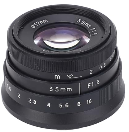 Objectif de Caméra à Monture, Objectif de Portrait à Grande Ouverture 35 Mm F1.6, Mise au Point Manuelle, Verre Optique Fixe, Objectif de Caméra à Monture FX pour F XH1 XA5 XT10