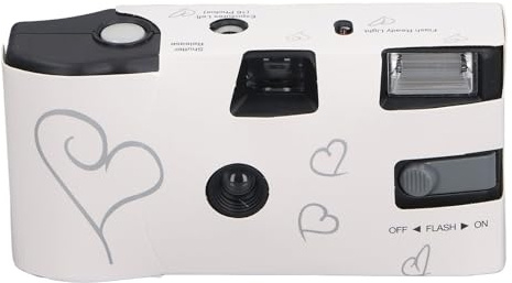 Einwegkamera, Retro 27 35 Mm Farbfilmkamera mit Blitz, Tragbare Einwegkamera für Hochzeit, Geburtstag, Jahrestag, Konzert, Reisen,