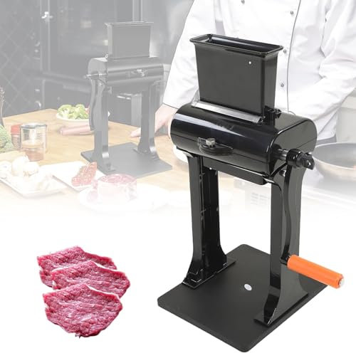 DOJOEUU Commercial Meat Tenderizer Cuber, Manual Meat Cuber Tenderizer with Handle, Blade Meat Tenderizer Tool, Jerky Slicer, Home Steak Beater Kitchen Aid Tool for Loosing Steak Meat