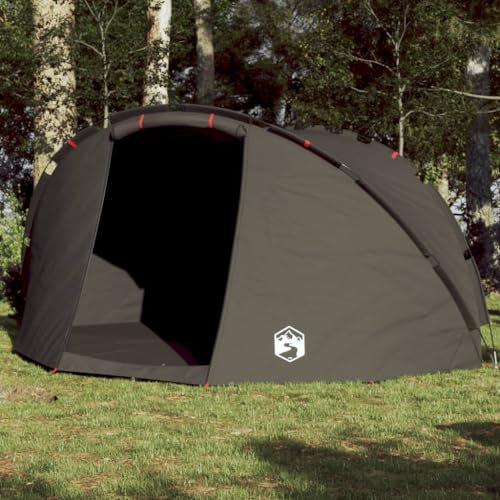AUVYI Angelzelt 5 Personen Braun Wasserdicht 190T Polyester mit PU-Beschichtung 307x290x170 cm