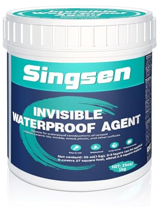Agente impermeabile invisibile, agente antiperdita impermeabile da 35 once / 1000g, sigillante isolante trasparente impermeabile. Il sigillante impermeabile è adatto sia per uso interno che esterno