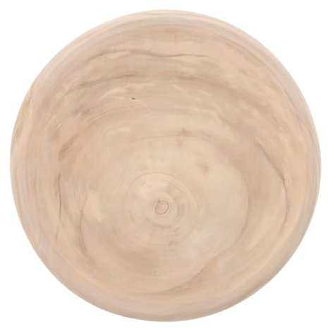 ASAKKURA Ciotola Di Legno Grande Per Insalata e Frutta, Artigianale e Arrotondata, Versatile e Portatile Per Uso Quotidiano Interno Ed Esterno