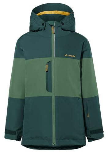 VAUDE Snow Cup gefütterte Jacke für Kinder – Wasserdichte Winterjacke mit Ceplex Active Membran, Skijacke für Kinder mit abnehmbarer Kapuze & Sensofiber Wattierung – ideal für Ski & Schnee