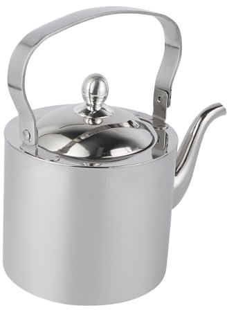 CATIEBYE Stainless Steel Tea Kettle with Infuser 2l Large Capacity Thickened Non-Magnetic Stovetop Safe Teapot for Brewing Loose Leaf Tea at Home or Office