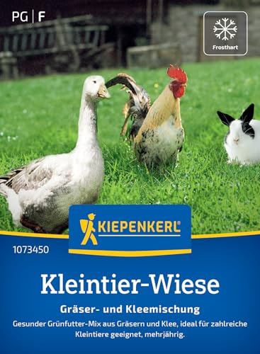 Kiepenkerl Kleintier-Wiese-Samen Gräser- und Kleemischung 1073450, Saatgut | Grünfutter Mix, für Kleintiere