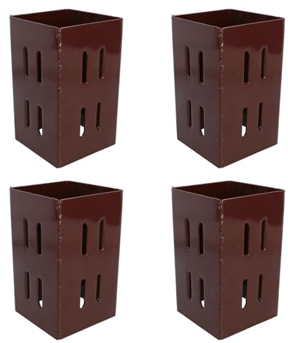 Zaunpfostenverlängerung, Halterung, 75 mm x 75 mm, einfach zu greifen, 4 Stück