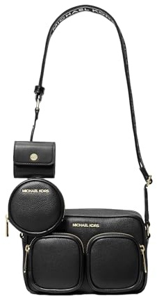 Michael Kors Jet Set Travel Medium Leder Messenger Bag - Schwarz