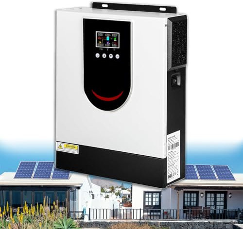 Onduleur à onde sinusoïdale pure, Onduleur à onde sinusoïdale pure 24 V 3000 W, contrôleur d'onduleur de chargeur solaire for système de production d'énergie solaire de villa, onduleur PV avec écran L