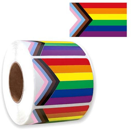 500 Pcs Pride Stickers, Rainbow Stickers, Pride Accessories, LGBTQ Sticker Gifts Decor for Girl Gay Home, Party, Car, Tattoos LGBT Trans Bisexual Self Adhesive Festivals Celebration Decoration