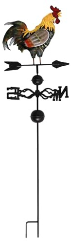 Asyduey Veleta de Metal con Adorno de Gallo Veleta de Viento Veleta para Techos Veletas para Techos Veleta de Gallo