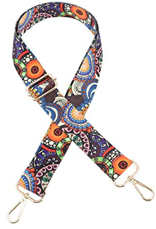 Banjo Accessory Shoulder Strap Adjustable Floral Printed Polyester: 1