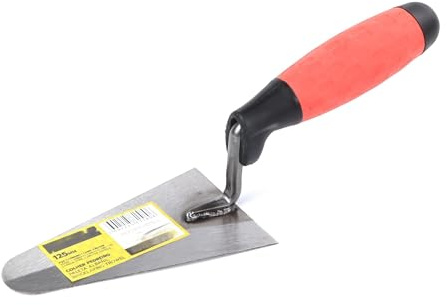 Truelle de maçon en acier carbone, 125 mm, design ergonomique, robuste et durable, idéale pour la finition et le lissage