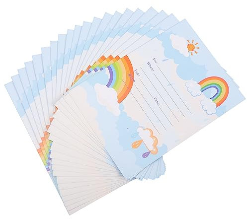 OSALADI 20stücke Einladungskarten zum Geburtstag Segenskarten aus Papier Grußkarten für Babyparty Geburtstagsfeiern mit Ansprechendem Design für Feiertage und Feste