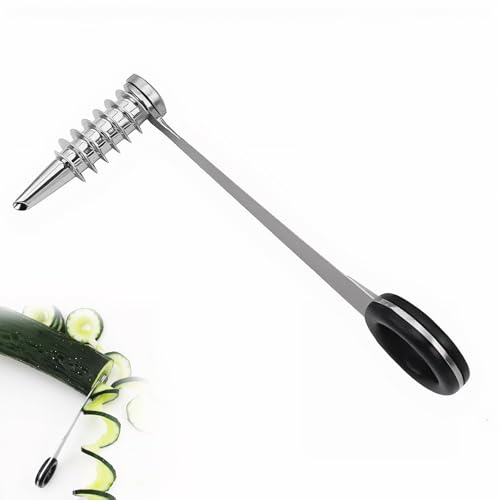 Piran Spiral Cutting Machine, Stainless Steel Cutter for Veggies, Piran Spiral Cutter, Portable Slicer Cutters for Potatoes, Cucumbers, and Carrots, Kitchen Mandolines
