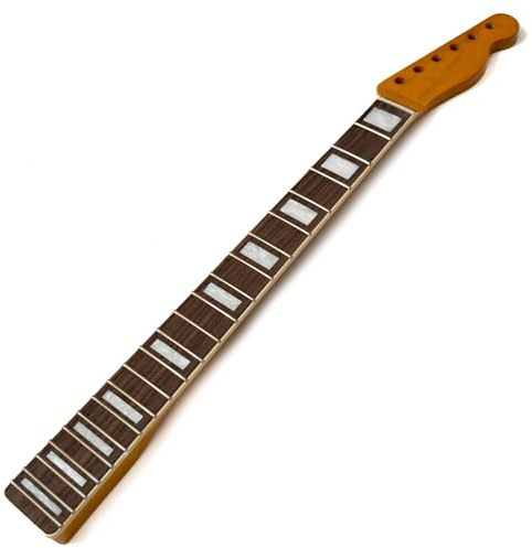 Linkshänder, 22 Bünde, Ahorn-Gitarrenhals, Griffbrett aus Palisander, 35,6 cm Radius, mattes Finish, für Stratocaster-Gitarren-Ersatzteile