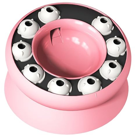 Gamelle pour ralentir la consommation de nourriture, gamelle rotative pour aliments humides - Jeu d'alimentation interactif contre l'ennui pour la maison et les déplacements pour les mangeurs rapides