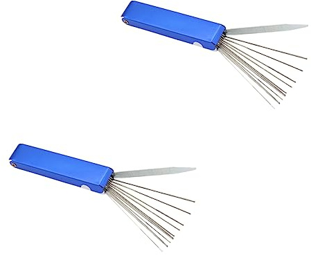 Mikikit 3 pezzi Pulitore per Carburatori Acciaio Inossidabile Aghi per Pulizia Carbonio per Attrezzature da Giardino Flessibile e Resistente Alla