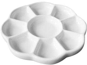 WEKAMOS Ceramic Palette Mixing Tray Design for Pigment Trays for Painting and Art Projects