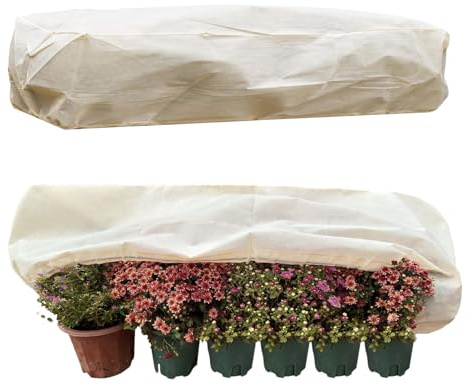 Genérico Fundas Antihielo para Plantas de Exterior | 2 Unidades de Cubierta Rectangular para Parterres Elevados | Accesorios de Jardinería con Protección contra Heladas y Lluvia | de Abrigo para