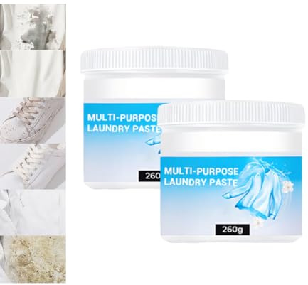 Multi-Purpose Deep Cleaning Laundry Paste,All-purpose Cleaning Paste for Clothes and Shoes,Multi-functional Stain Remover for Clothes (260 2PCS)
