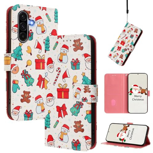 BEENTRYS Cuero Funda para Motorola Moto E20 / E30 / E40 Funda,Motivo Muñeco Nieve Tipo Billetera Cartera Cubierta Ranura para Tarjeta Soporte Magnético PU Antigolpes Carcasa-SDYS