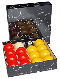 Billes 52.4mm pour billard Pool Anglais