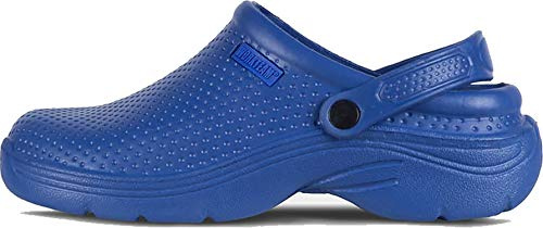 Work Team Zueco Sanitario EVA, Ultraligero, con Plantilla Ergonómica. Anatómico, con Cámara ortopédica, Suave para los pies. Unisex Azul 40/41