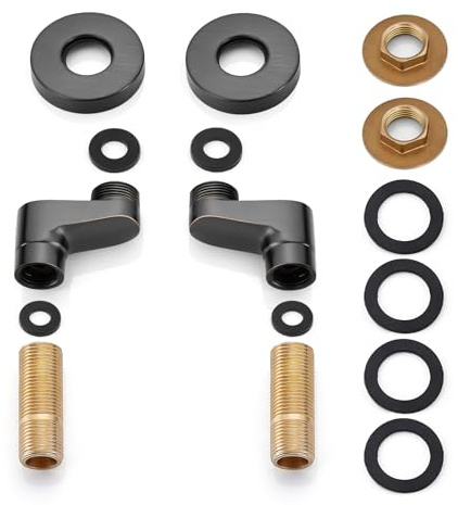 gotonovo Clawfoot Tub Adapter 3-3/8 Inch Adjustable Swing Arms for Kitchen Faucet Bathtub Bathroom Shower Faucet Set Commercial Utility 1 Pair 2.2 inch Oil Rubbed Bronze