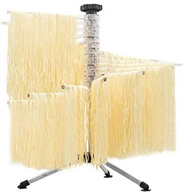 MorNon Nudeltrockenständer, zusammenklappbar, zum Aufhängen von frischen Nudeln, Haushaltspasta, zum Trocknen von Nudeln, Spaghettihalter, Ständer (transparent)