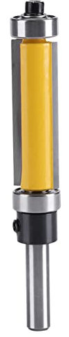 GOTOTOP 1/4 Shank Flush Trim Router Bit mit oberem und unterem Lager Holzbearbeitungswerkzeug-Kit für Holzbearbeitungsfräser DIY-Werkzeuge