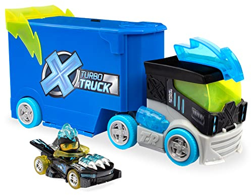 T-RACERS Turbo Truck – Camión de X-Racer con 1 piloto X-Racer y 1 vehículo X-Racer exclusivos