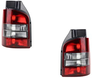 Johns, Rückleuchten Rückleuchte passend für VW T5 mit Heckklappe 2 x rot schwarz