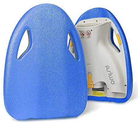 Asiwo Schwimmbrett Elektronisches, Schwimmen Kickboard Trainingsausrüstung Elektrisches Kickboard 3-Gang-Wassersport-Schwimmbecken für Erwachsene und Kinder (Blau)